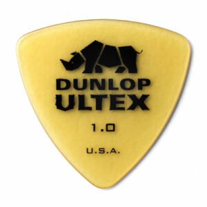 Ultex pick made by Jim Dunlop in Triangle shape