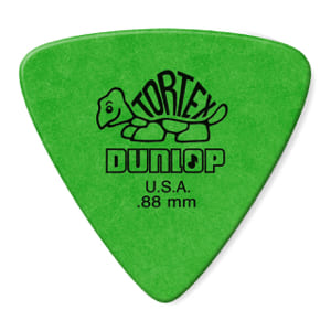 Green Dunlop Tortex Triangle 0.88mm 